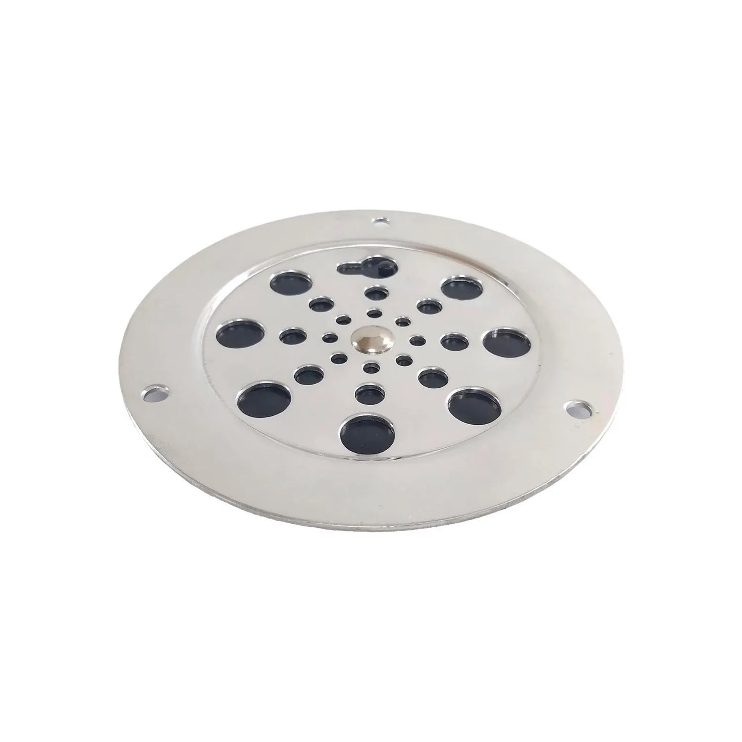 Rejilla para coladera de aluminio tipo hoyos negra Huajucar