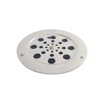 Rejilla para coladera de aluminio tipo hoyos negra Huajucar