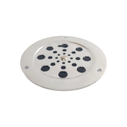 Rejilla para coladera de aluminio tipo hoyos negra Huajucar