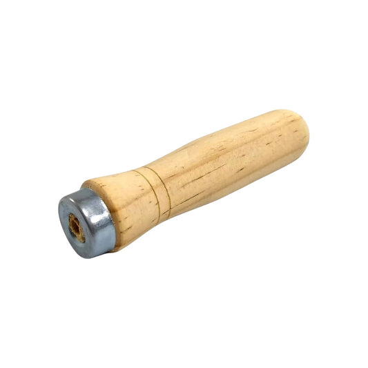 Mango de madera para lima con ferrule metálico, ergonómico, repuesto universal para herramientas