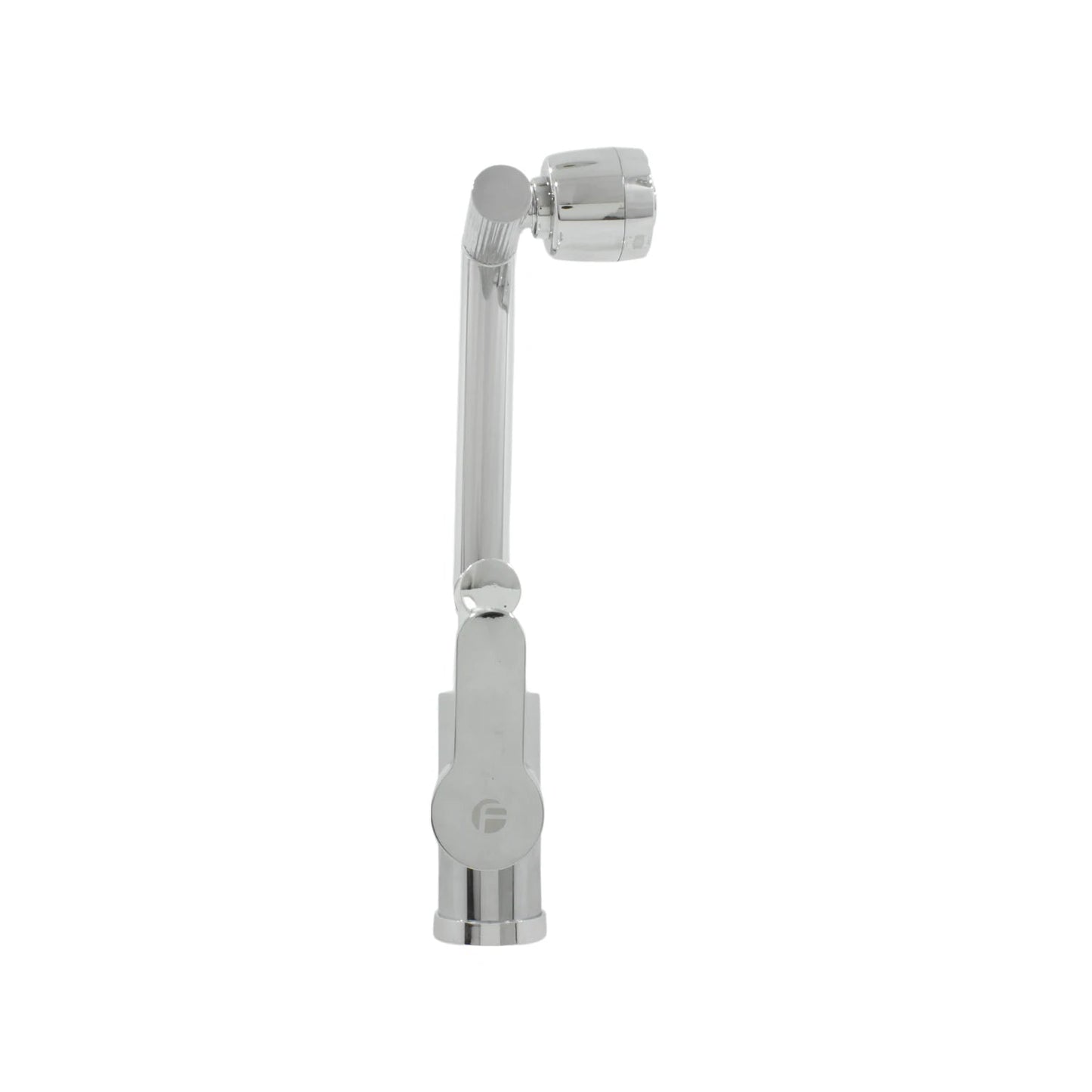 Mezcladora monomando cromada para fregadero de cocina, caño alto flexible con rociador y manija de palanca.