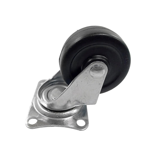 Rodaja giratoria 2.5" negra Maincraft M1201