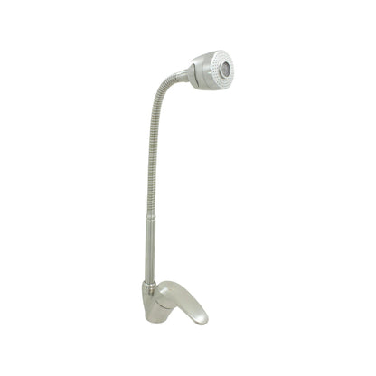 Mezcladora monomando para fregadero con manguera flexible y regadera, acabado níquel cepillado para cocina