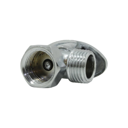 Llave angular de cierre cromada para plomería, conexión rosca hembra y macho de 1/2 pulgada