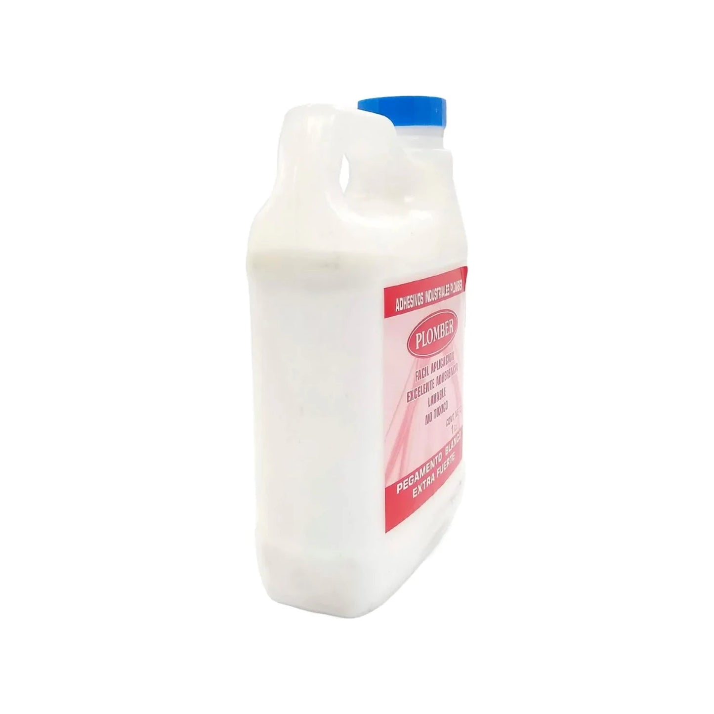 Pegamento blanco extra fuerte Plomber 1 kg, adhesivo industrial lavable para madera y construcción.
