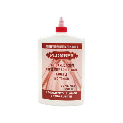 Pegamento blanco 500 g Plomber BCO-BOT500