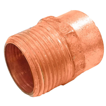 Reductor de cobre, rosca macho NPT a unión para soldar, accesorio de plomería