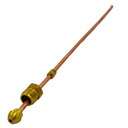 Pigtail flexible de cobre para conexión de gas con conectores de latón