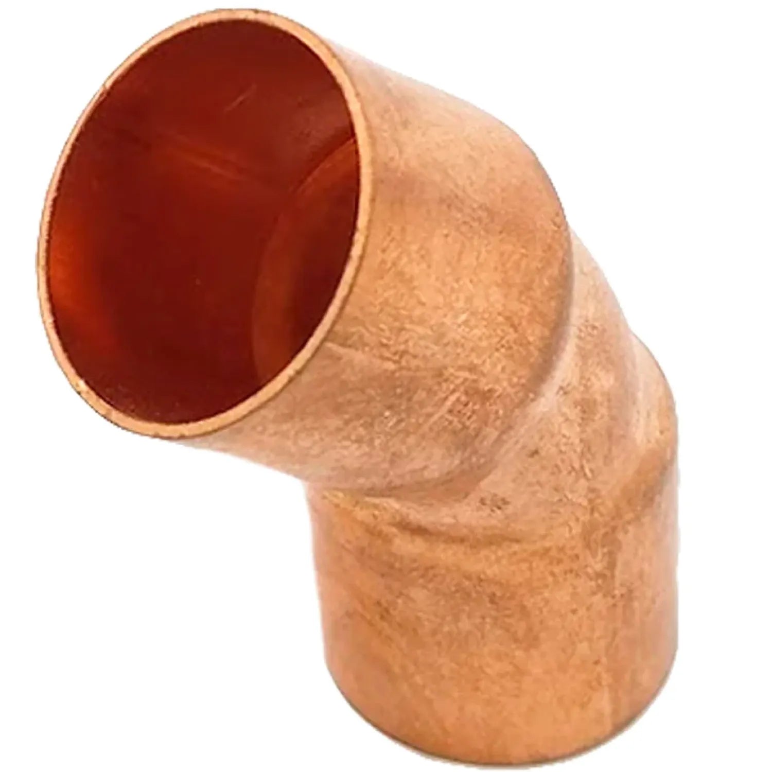 Codo de cobre 90 grados para tubería de plomería y fontanería