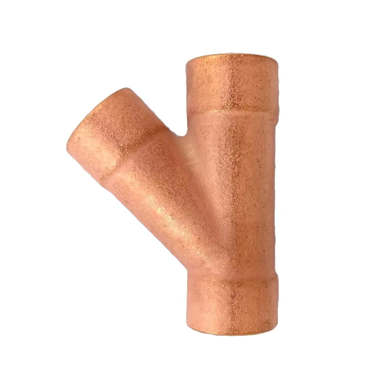 Conector de cobre tipo Y para tubería de soldar, accesorio de plomería para unión de conductos de cobre