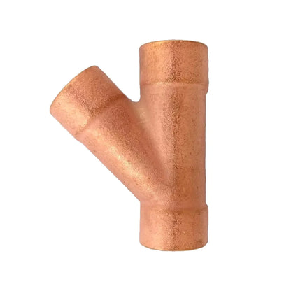Conector de cobre tipo Y para tubería de soldar, accesorio de plomería para unión de conductos de cobre