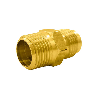 Adaptador de conexión rápida de latón para tubería con rosca macho, conector recto para sistemas de plomería y gas