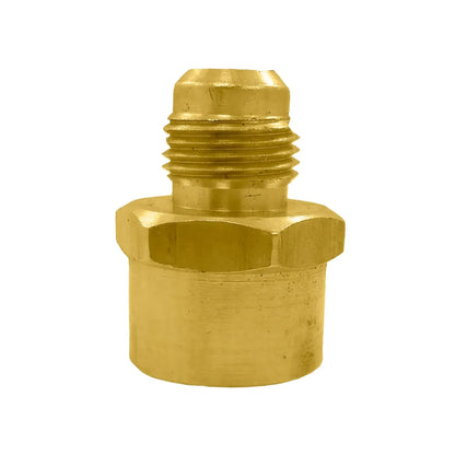 Adaptador de latón para tubería, conector macho de rosca cónica y base hexagonal para sistemas hidráulicos y neumáticos