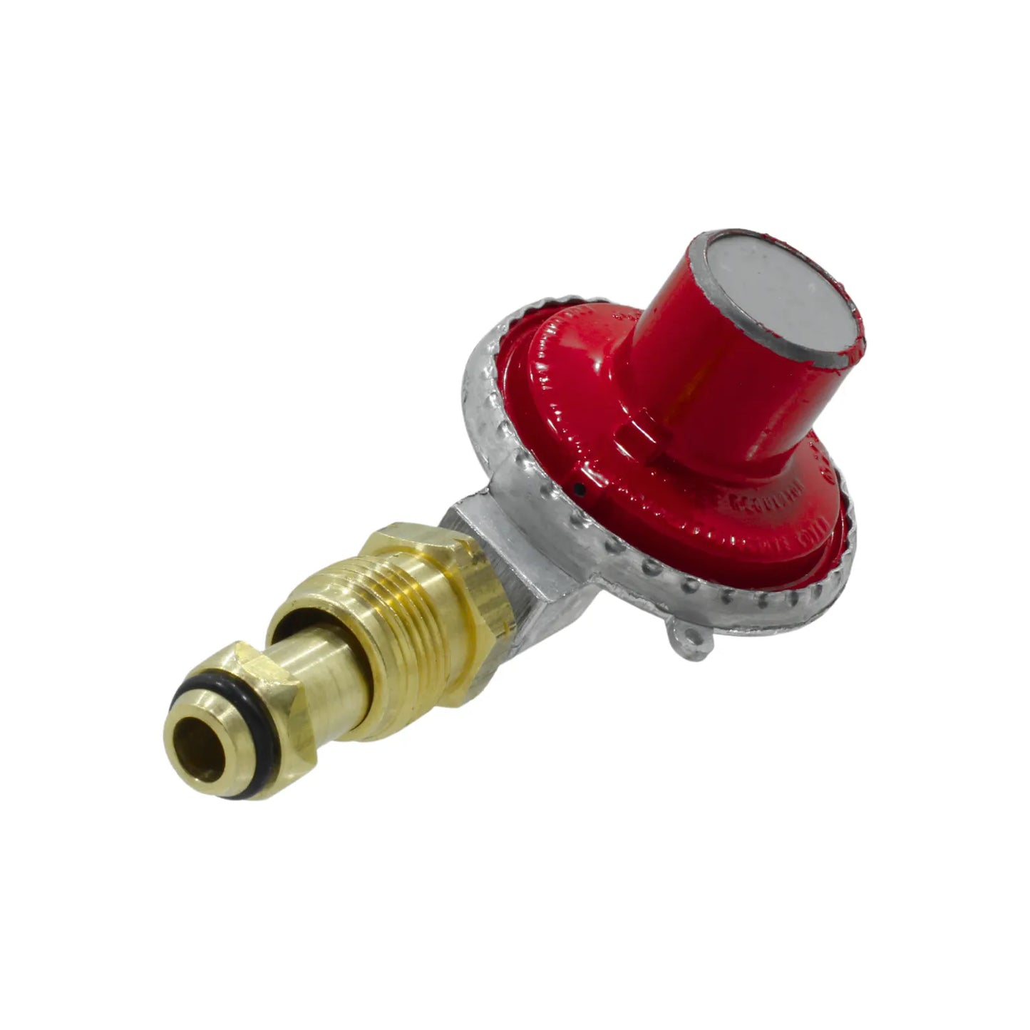 Regulador de presión de gas LP rojo, conector rápido de latón para tanque de propano y parrillas