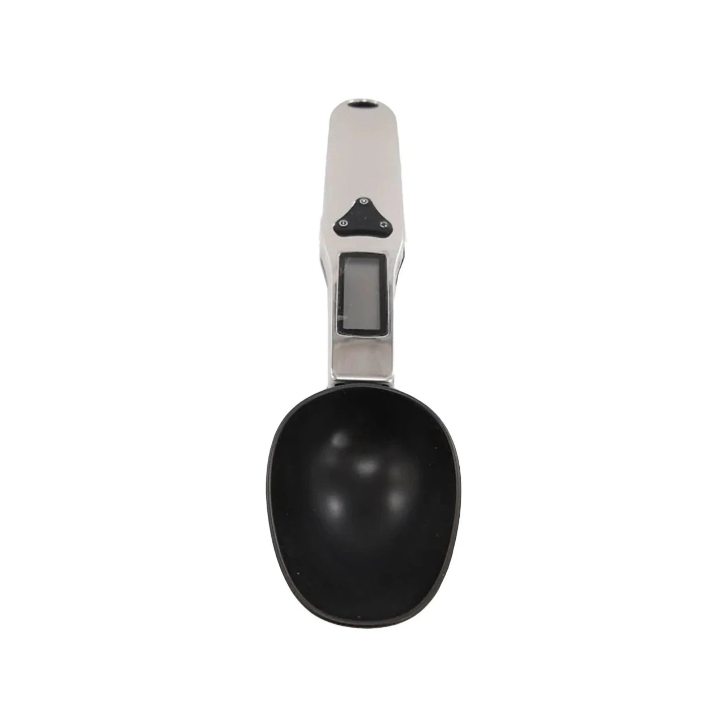 Cuchara medidora digital para cocina, plata y negro, con pantalla LCD para pesar ingredientes hasta 500g