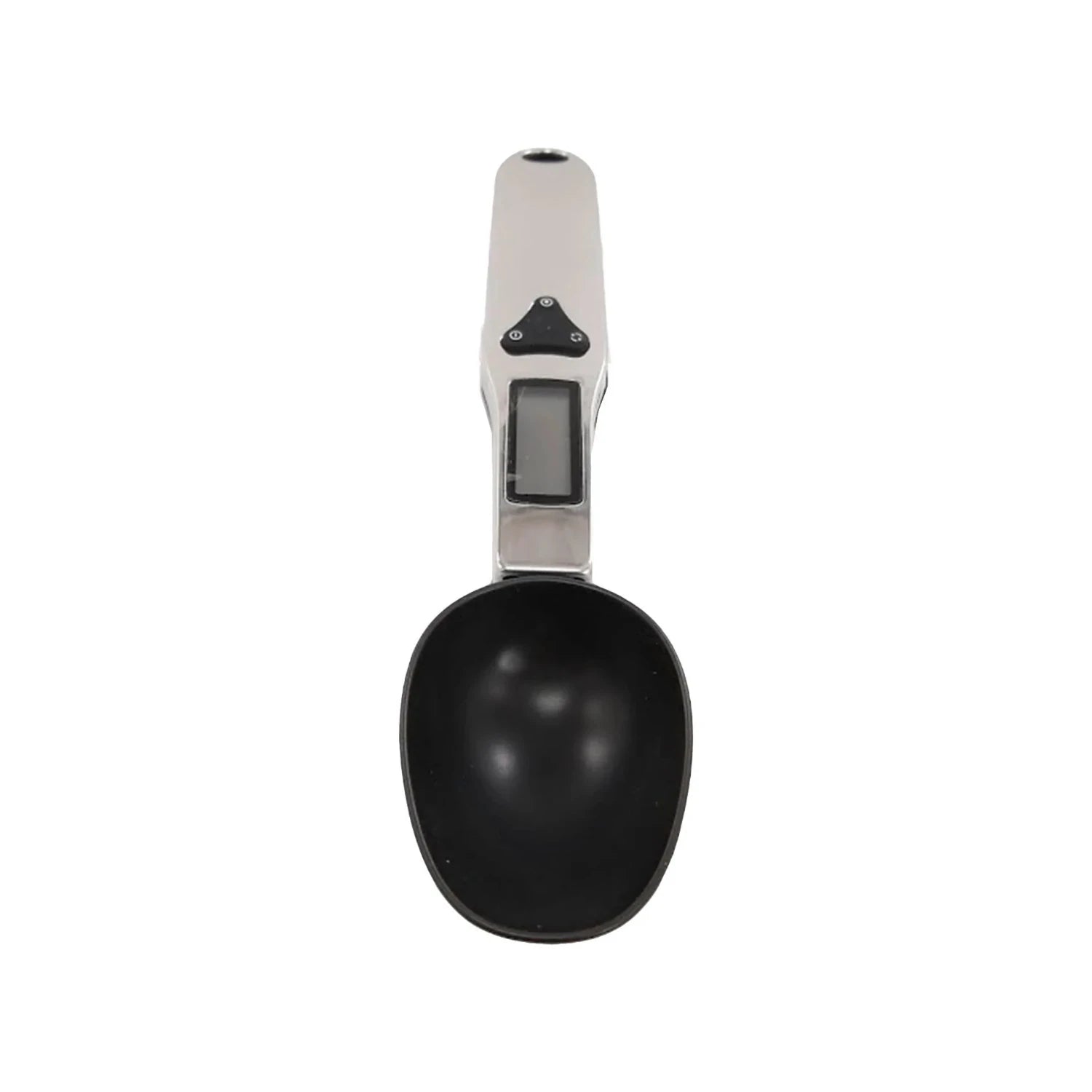 Cuchara medidora digital para cocina, plata y negro, con pantalla LCD para pesar ingredientes hasta 500g