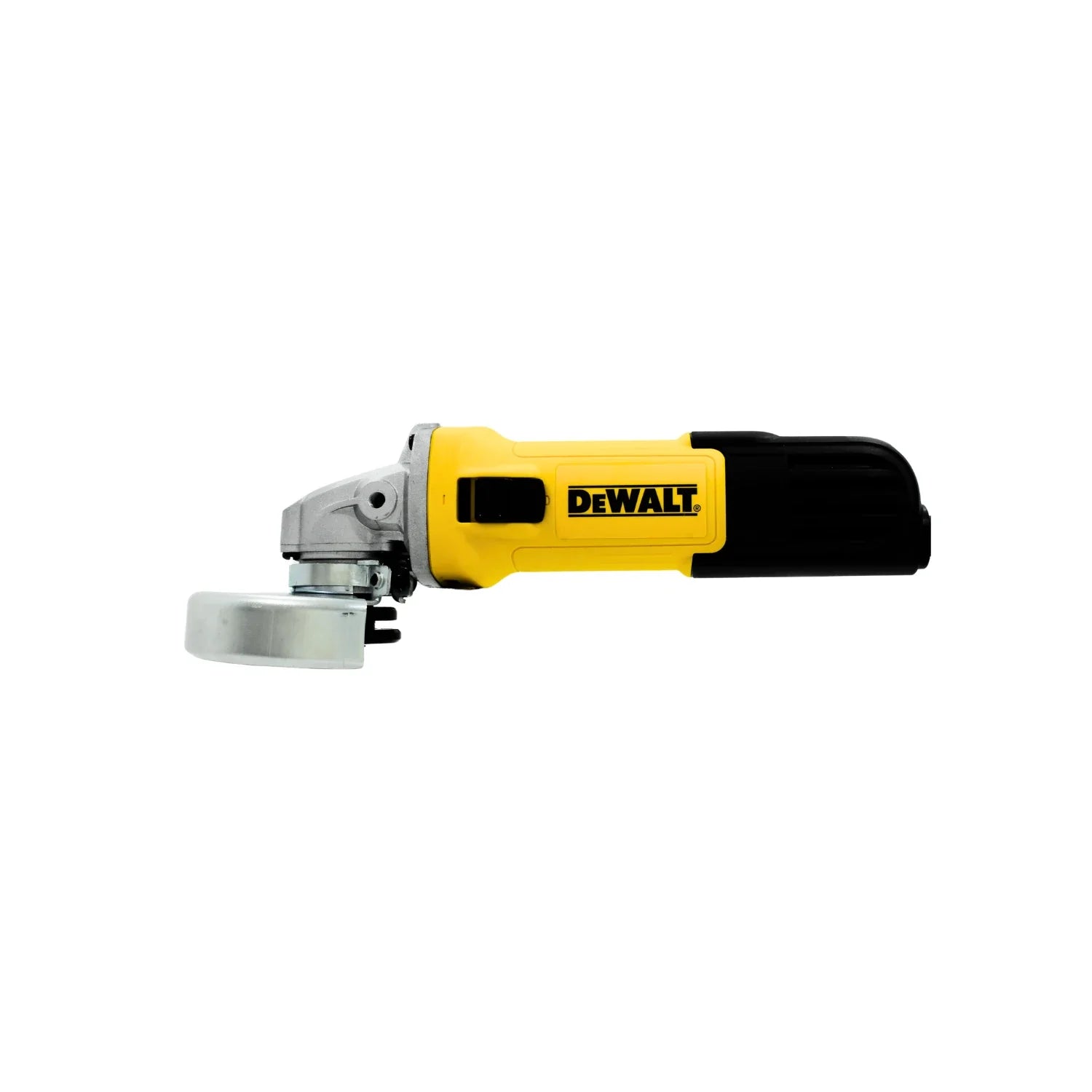 Esmeriladora angular eléctrica Dewalt amarilla y negra 4 1/2 para desbaste y corte de metal