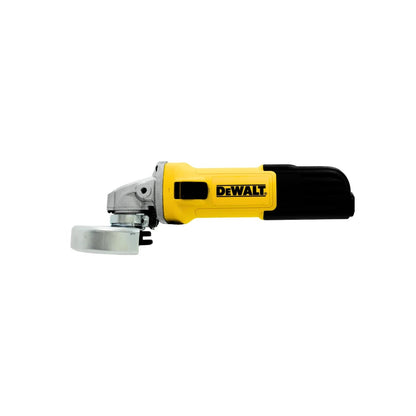 Esmeriladora angular eléctrica Dewalt amarilla y negra 4 1/2 para desbaste y corte de metal