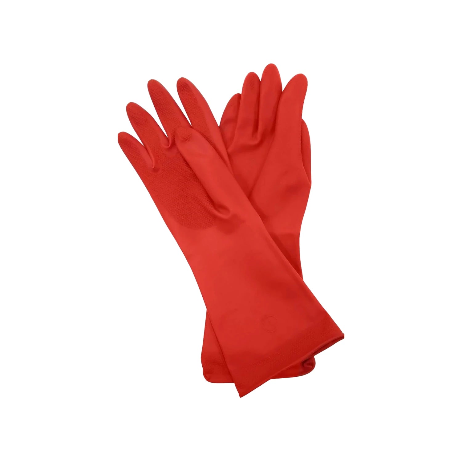Guantes de hule rojos duraderos para protección de manos en limpieza, jardinería y tareas domésticas