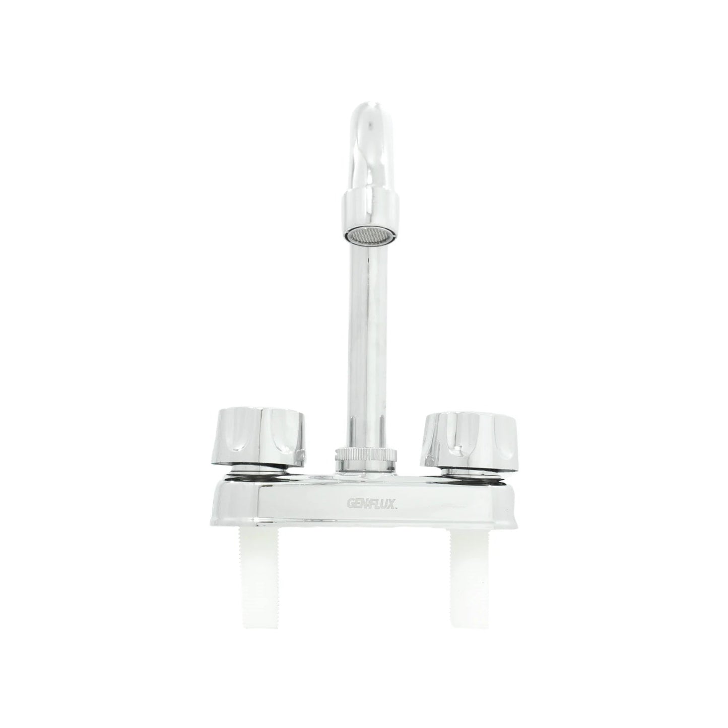 Mezcladora para lavabo Genflux cromada con doble maneral