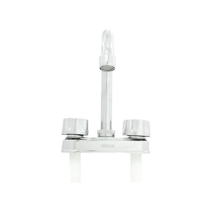Mezcladora para lavabo Genflux cromada con doble maneral