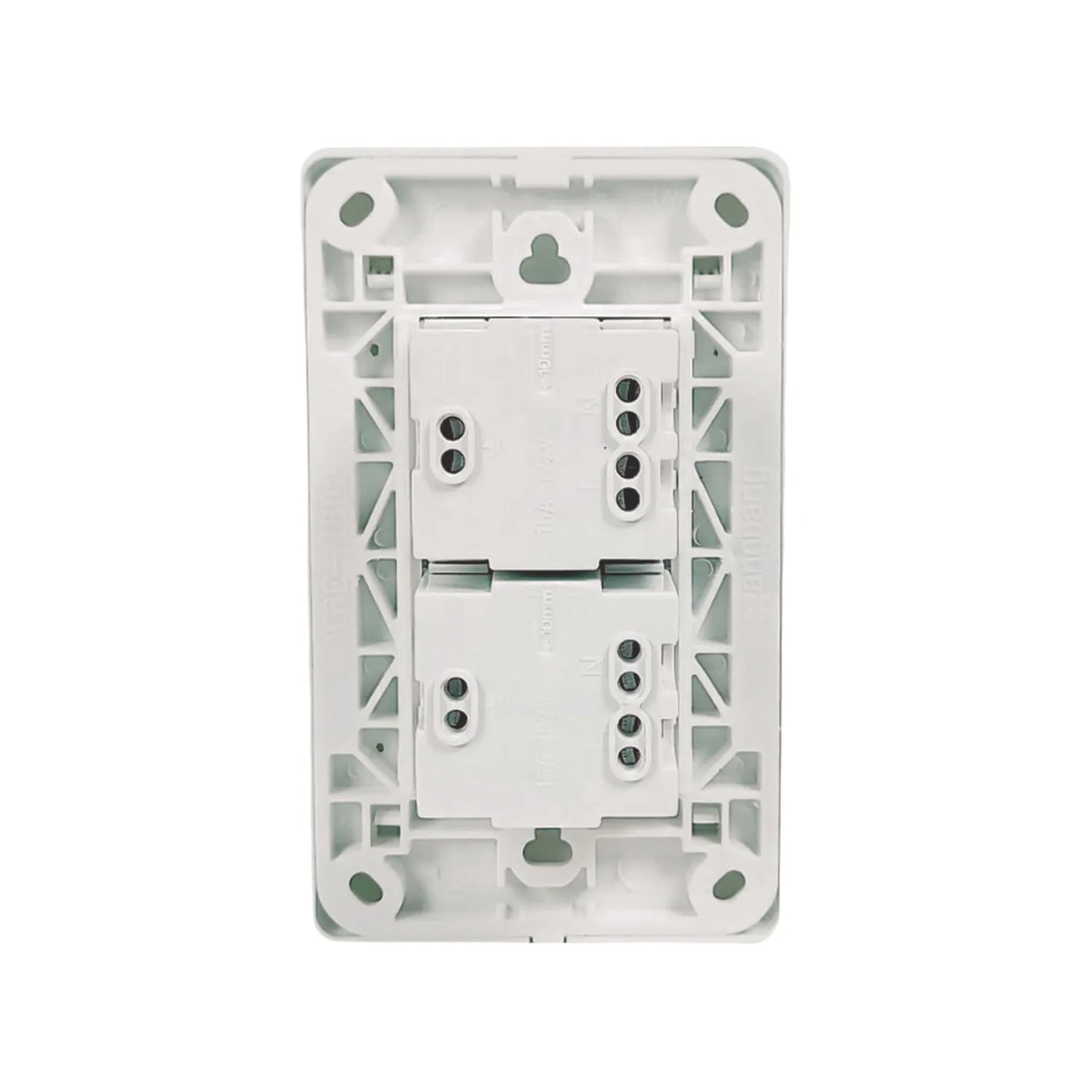 Placa 2 contactos blanca Genlit GL-PK2CB