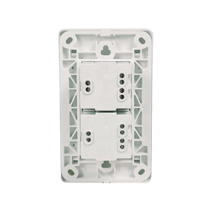 Placa 2 contactos blanca Genlit GL-PK2CB