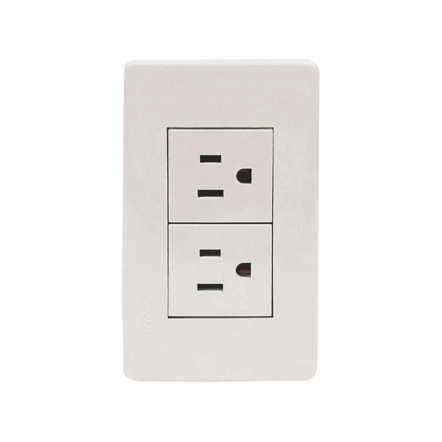 Placa 2 contactos blanca Genlit GL-PK2CB