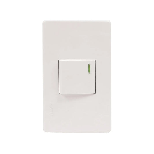 Placa 1 apagador escalera blanca Genlit GL-PKESB