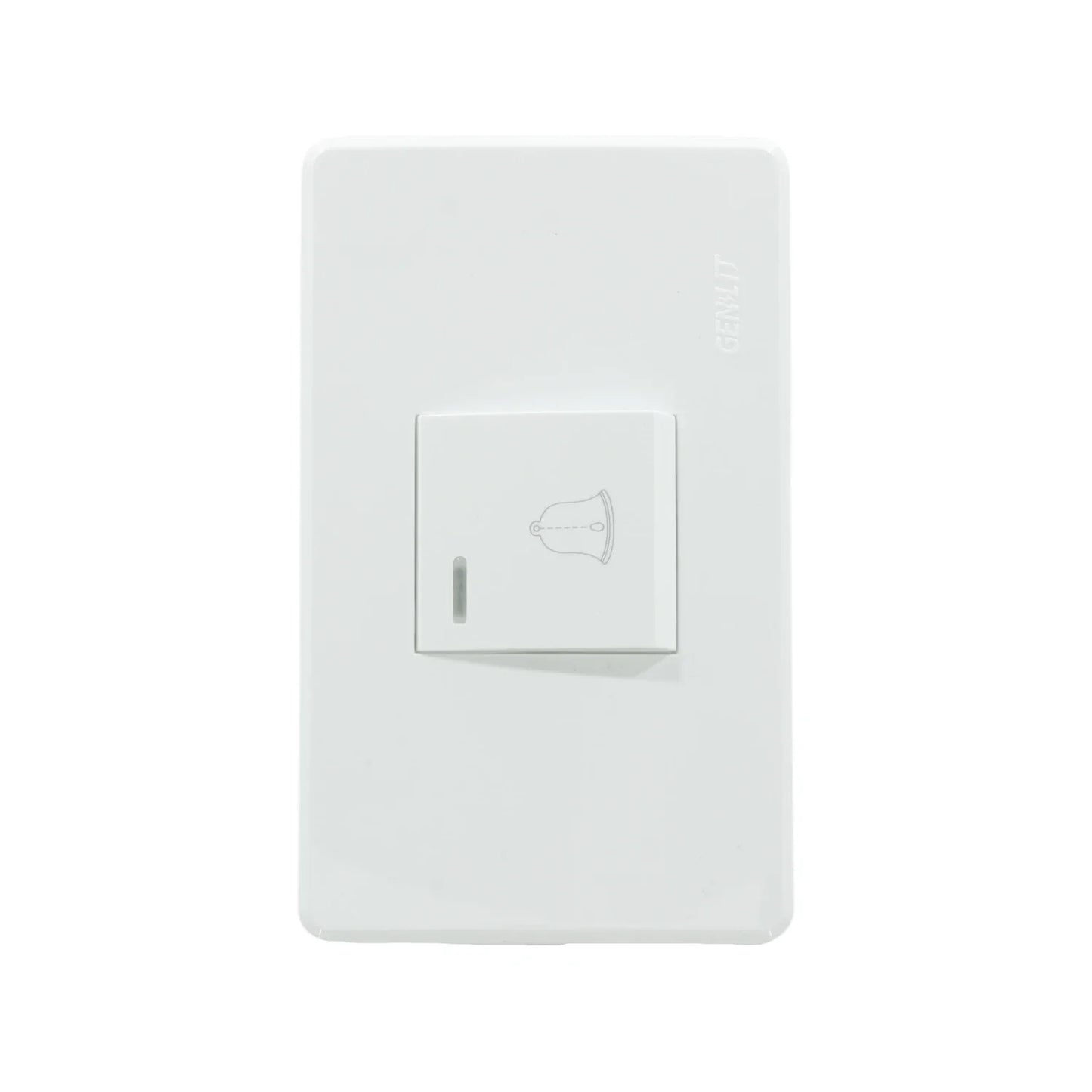 Placa botón para timbre blanca Genlit GL-PKTIB