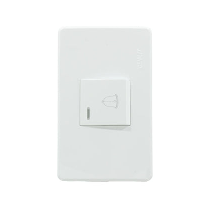 Placa botón para timbre blanca Genlit GL-PKTIB