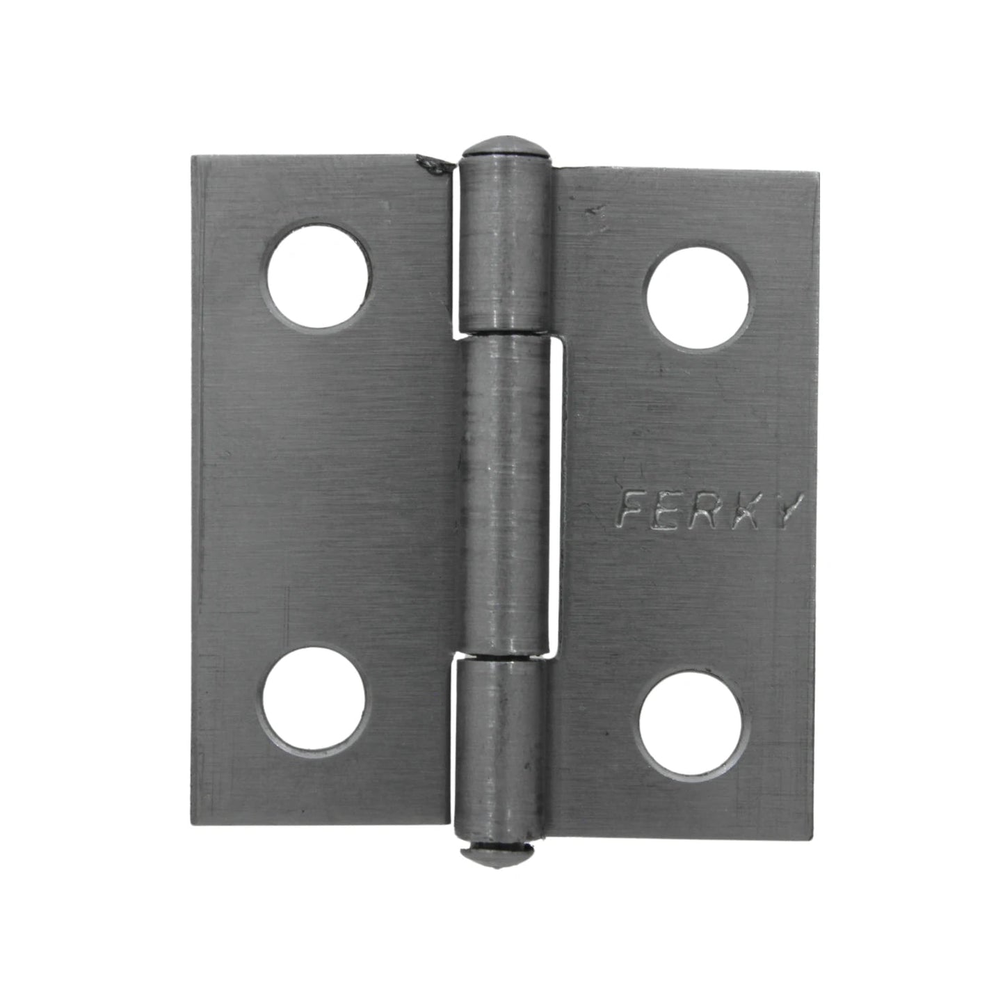 Bisagra Ferky de acero satinado de 1 1/2 pulgadas para puertas y muebles de madera.