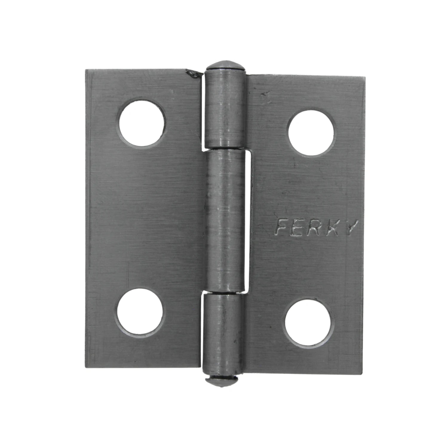 Bisagra Ferky de acero satinado de 1 1/2 pulgadas para puertas y muebles de madera.