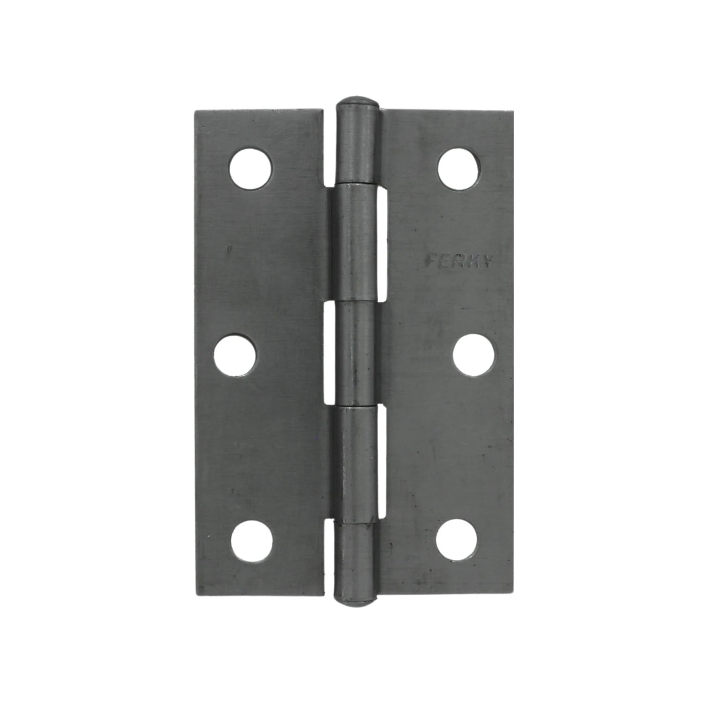 Bisagra Ferky de acero satinado gris oscuro para puertas, 3 pulgadas, con 6 orificios
