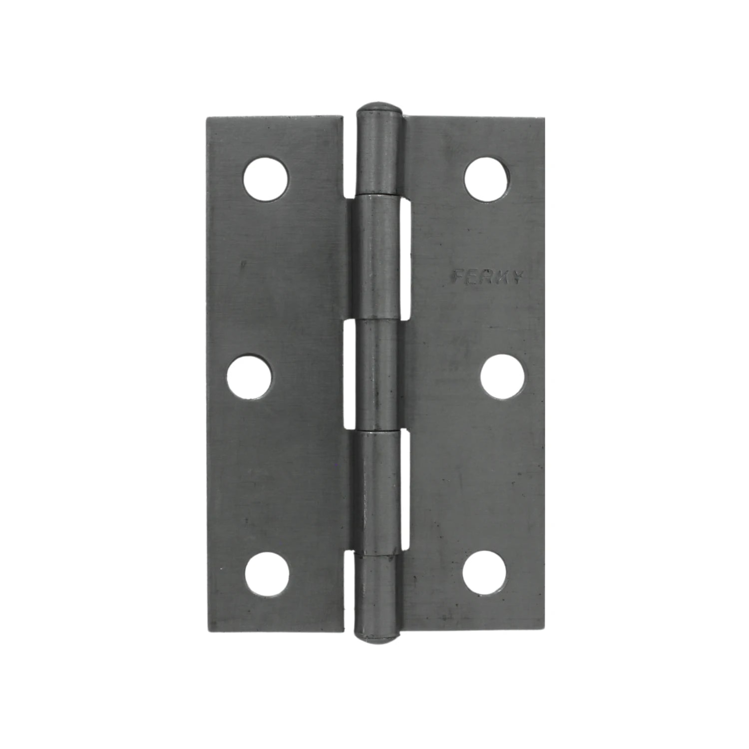 Bisagra Ferky de acero satinado gris oscuro para puertas, 3 pulgadas, con 6 orificios