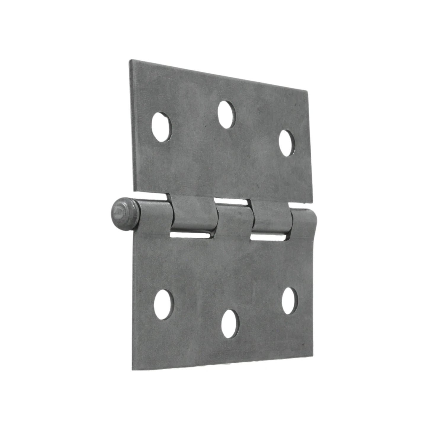 Bisagra de acero satinado gris, cabeza de gota, 3x3 pulgadas, 8 orificios para tornillos, para puertas y muebles