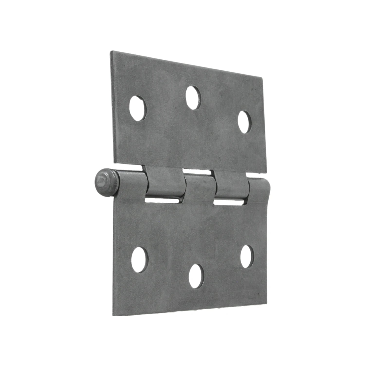 Bisagra de acero satinado gris, cabeza de gota, 3x3 pulgadas, 8 orificios para tornillos, para puertas y muebles