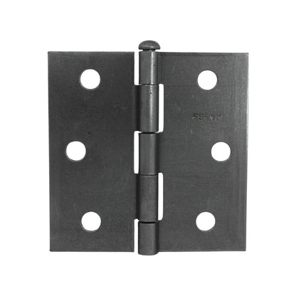 Bisagra Ferky 3x3" de acero satinado con cabeza de gota para puerta