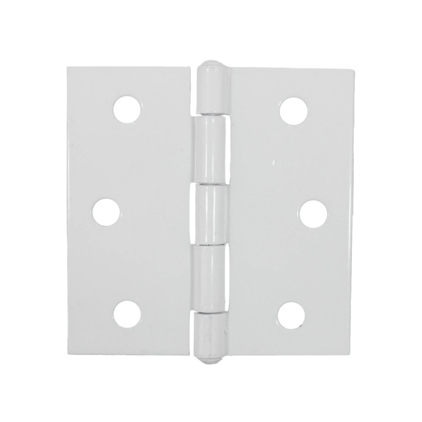 Bisagra de puerta blanca de 3x3 pulgadas con hojas cuadradas para instalación