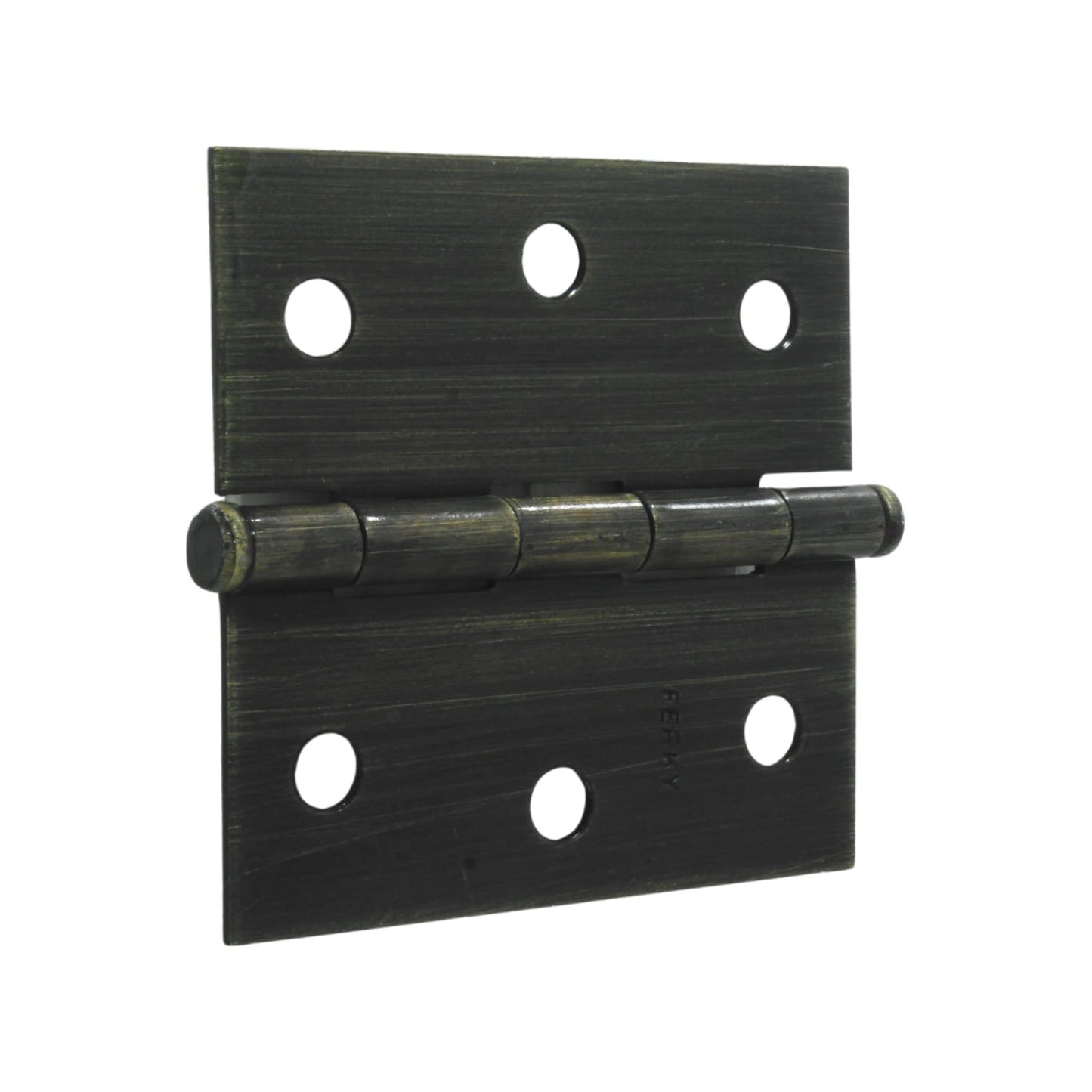 Bisagra de latón antiguo Ferky, herraje para puertas y gabinetes, acabado envejecido