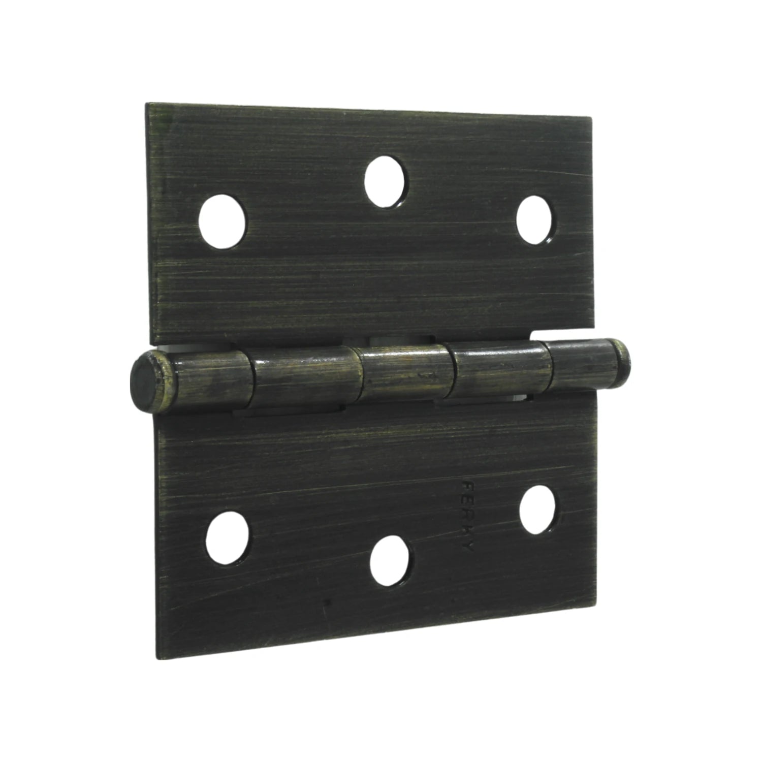 Bisagra de latón antiguo Ferky, herraje para puertas y gabinetes, acabado envejecido