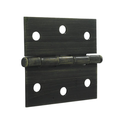 Bisagra latón antiguo 3"x3" cabeza plana Ferky BC3-LA-PC