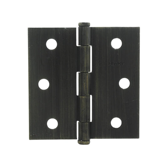 Bisagra latón antiguo 3"x3" cabeza plana Ferky BC3-LA-PC