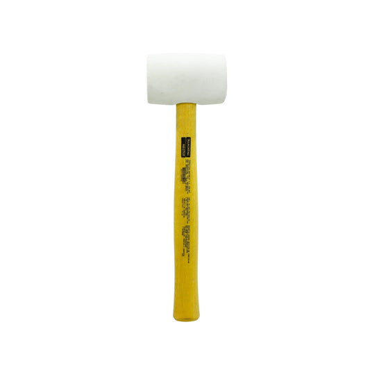 Mazo de goma blanco Tramontina Master, mango de madera, para golpe suave sin marcas