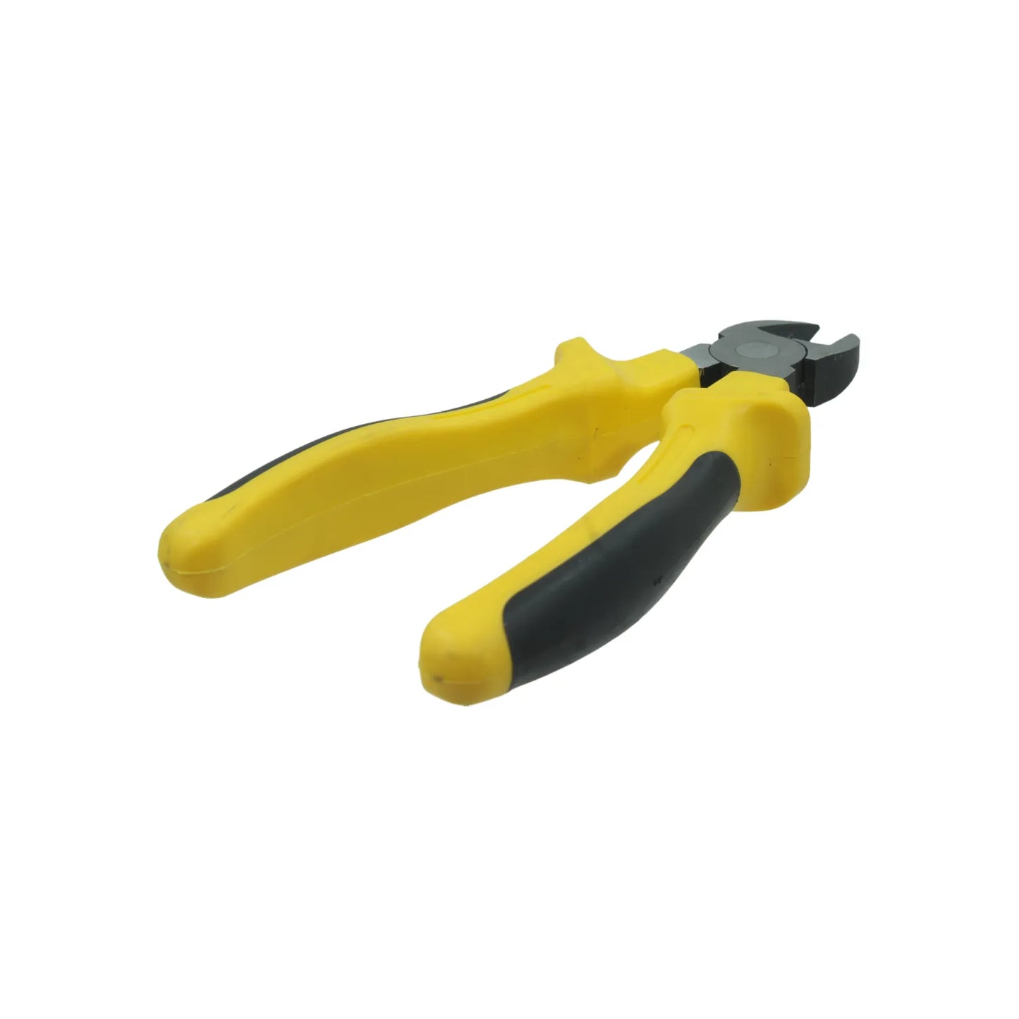 Alicates de corte diagonal mango ergonómico amarillo y negro herramienta para corte de cables y alambres.