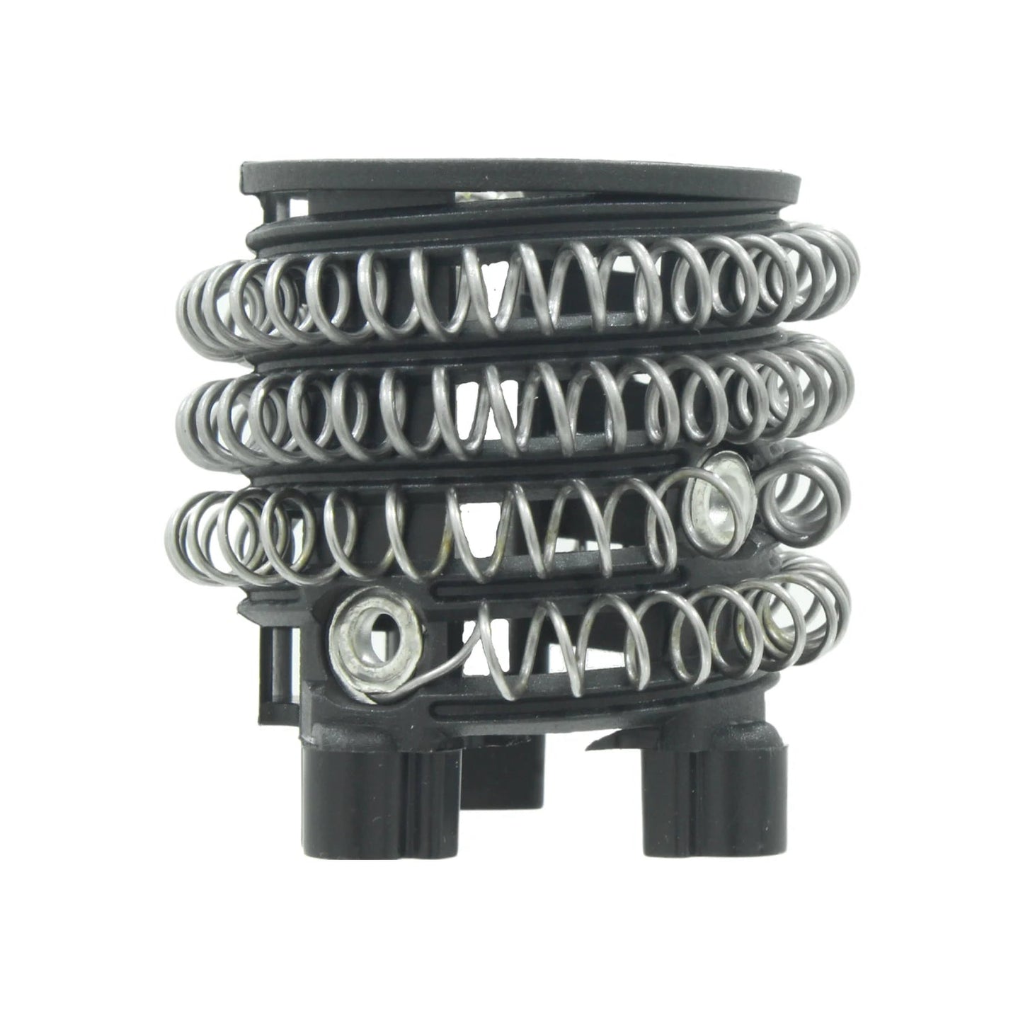 Resistencia de regadera eléctrica con espirales metálicas y base negra, repuesto para 3 temperaturas