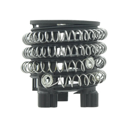 Resistencia de regadera eléctrica con espirales metálicas y base negra, repuesto para 3 temperaturas