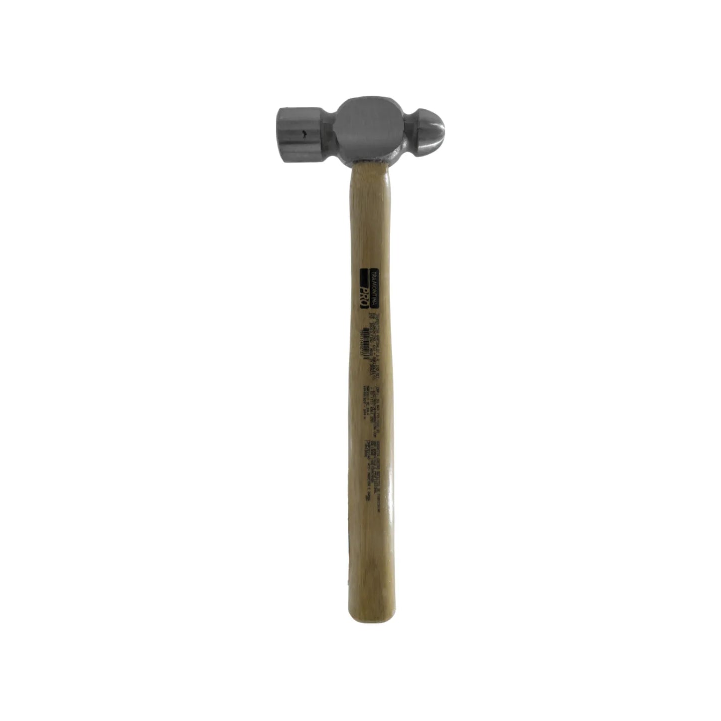 Martillo de bola Tramontina PRO con mango de madera para conformado de metales y remachado profesional.