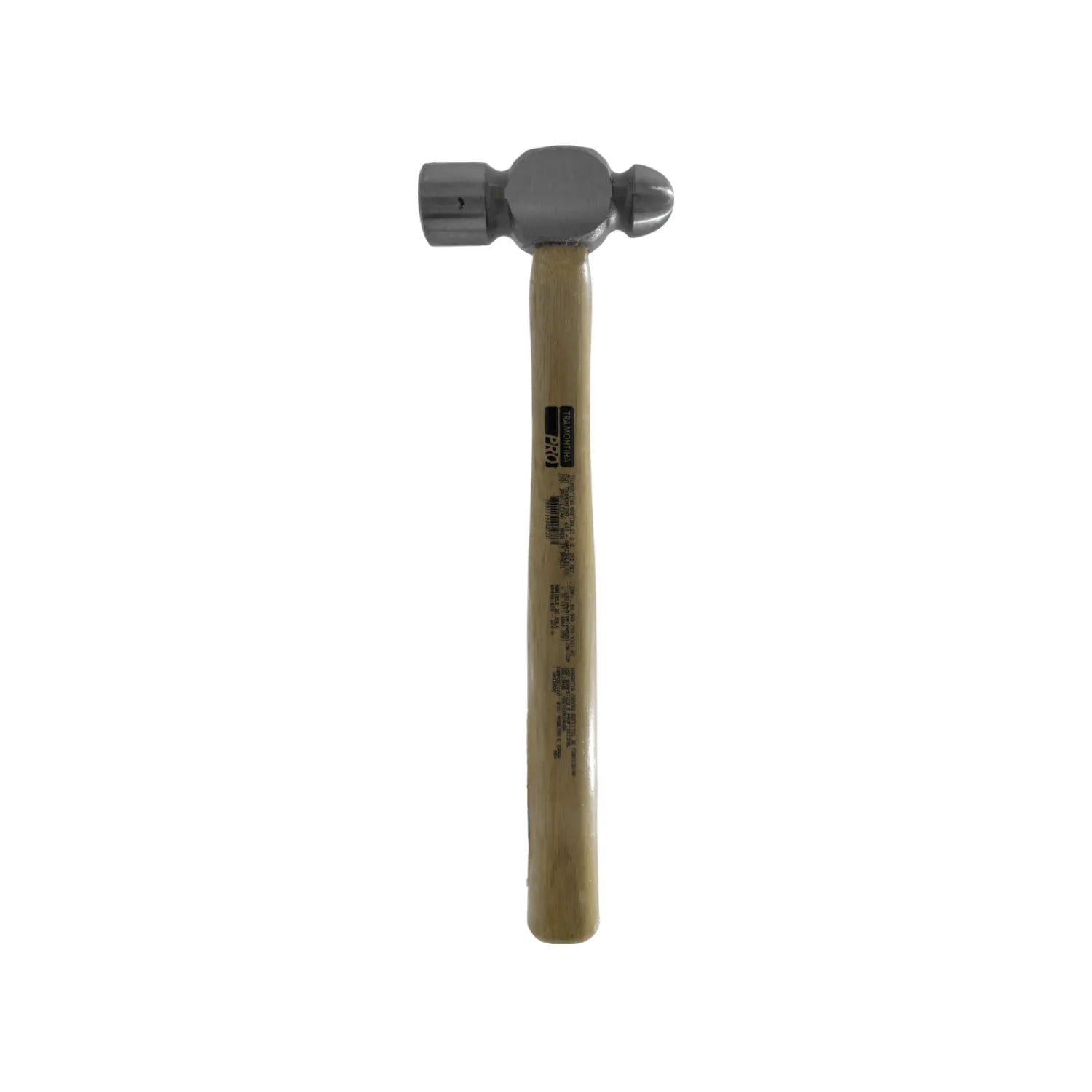 Martillo de bola Tramontina PRO con mango de madera para conformado de metales y remachado profesional.