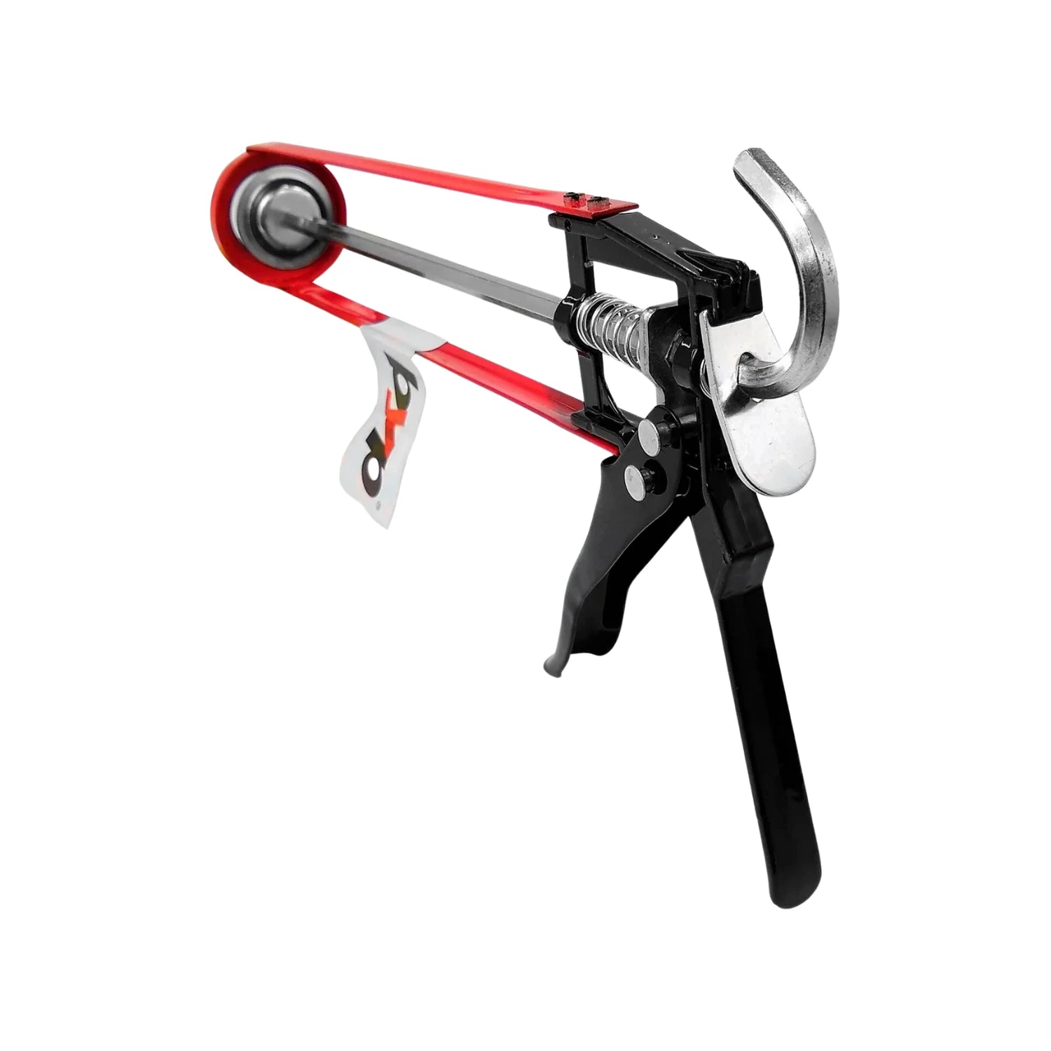 Pistola calafateadora esqueleto Byp roja y negra para aplicar silicona y sellador profesional